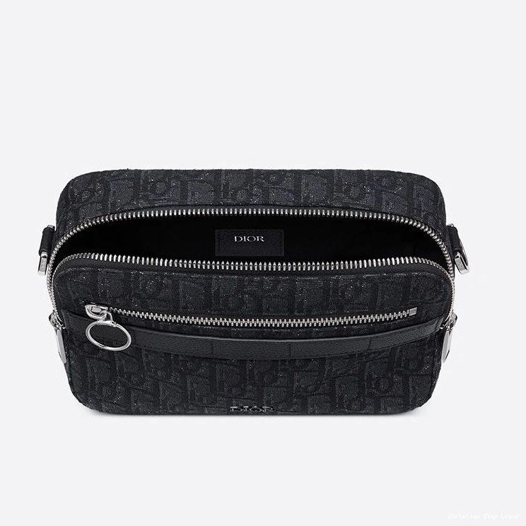 Cheap Messenger Dior Oblique Motif Black Safari Canvas 0803 Luxury